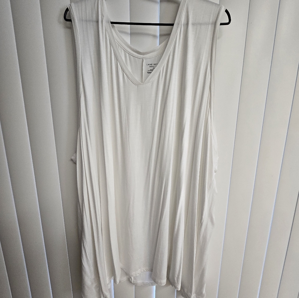Lane bryant white soft tank top